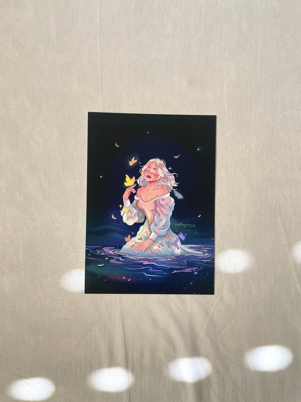The Diviner *lridescent foil*: 5x7 inches