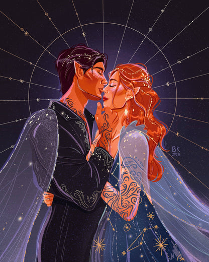 Feyre & Rhys *Gold Foil Print*: Small