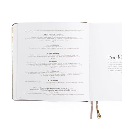 Vintage Library in Lilac: Reading Journal: A5: 192 Pages