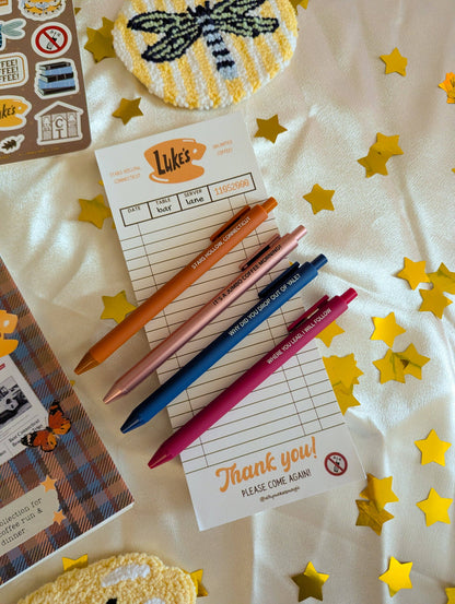 Stars hollow pens: Full set of 4 pens