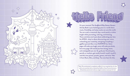 Unofficial KPop Demon Hunters Activity Book by Lila Violet: Paperback; 48 pages / English