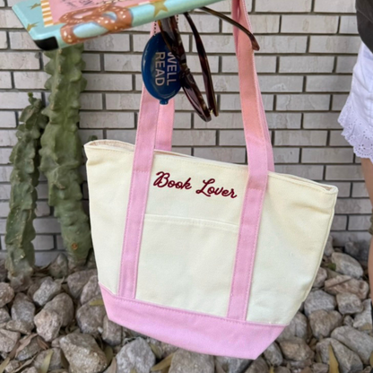 Book Lover Mini Tote | Book Bag
