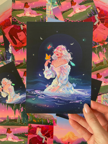 The Diviner *lridescent foil*: 5x7 inches