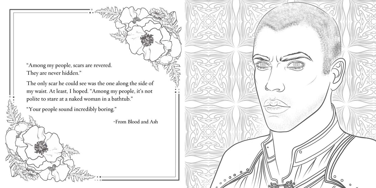 Official Blood and Ash Coloring Book by Jennifer L. Armentrout: Paperback; 112 pages / English